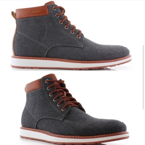 NIB Restock Men’s Black Chukka canvas Boots - Picture 4 of 6